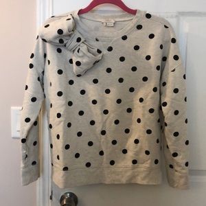 Kate Spade Polka Dot Bow Sweatshirt